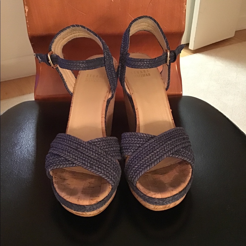 Stuart Weitzman Cork wedge sandals